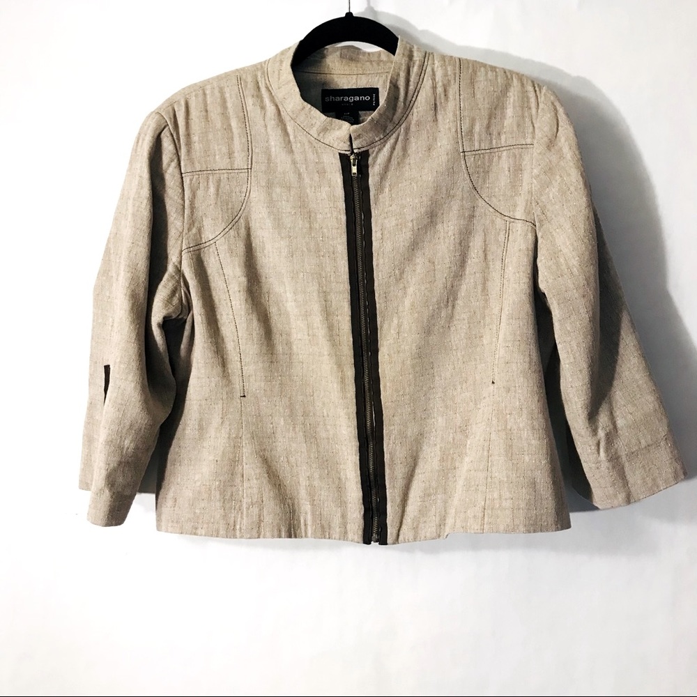 SHARAGANO CROP MOTO BLAZER